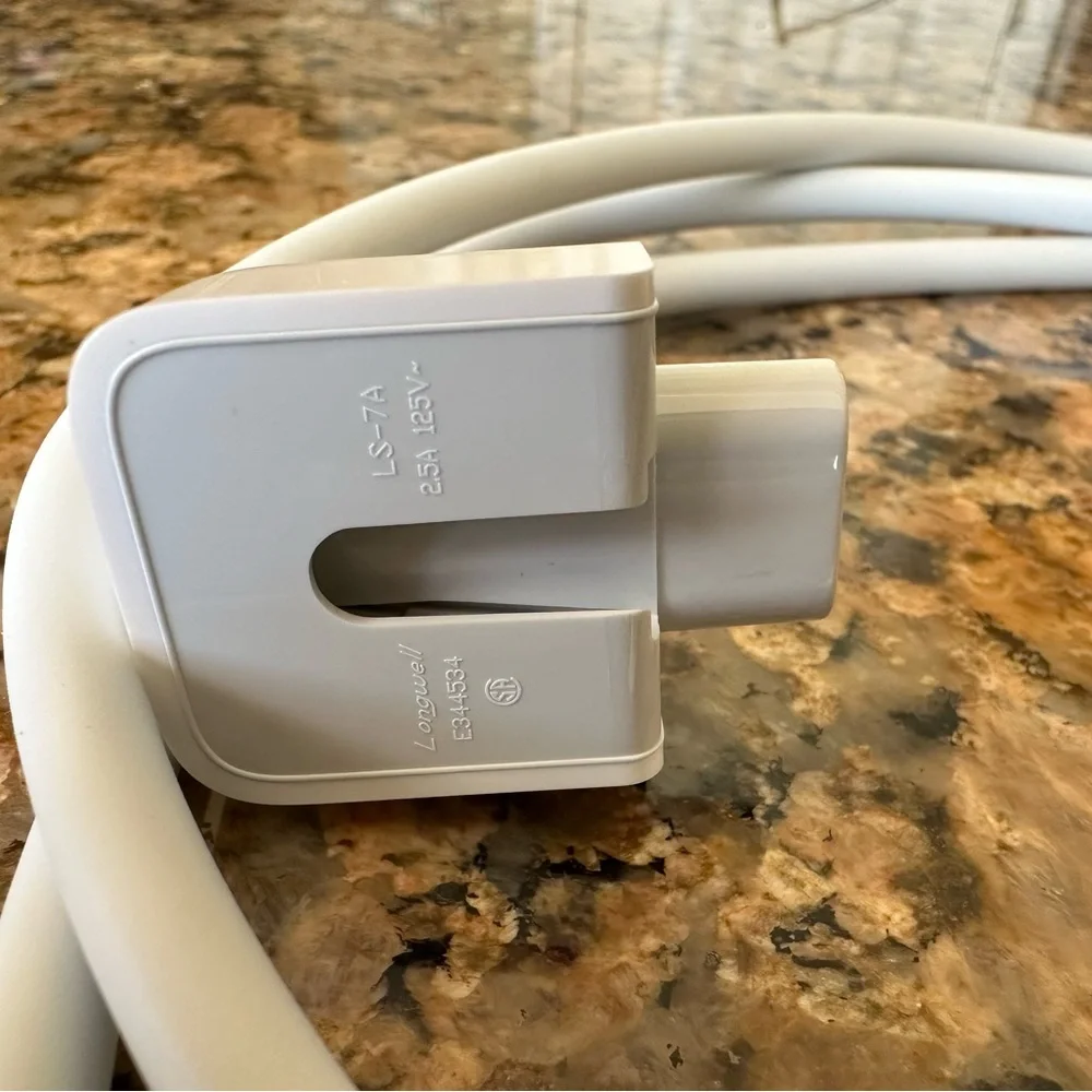 Genuine 6’ Apple Power Adapter Extension Cable for MacBook Adapters Charger
